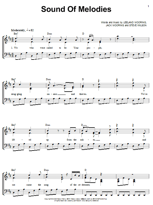 Leeland Sound Of Melodies sheet music notes and chords. Download Printable PDF.