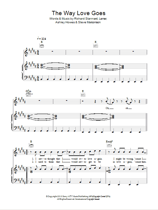 Lemar The Way Love Goes sheet music notes and chords. Download Printable PDF.