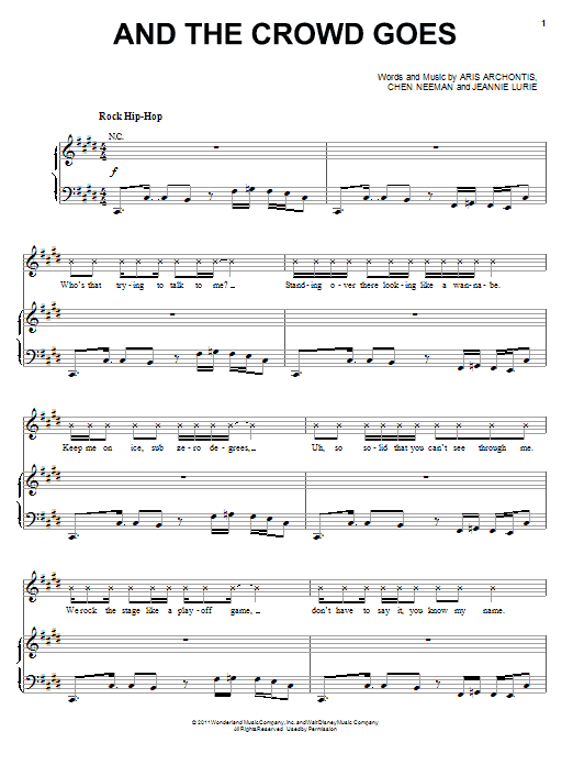 Lemonade Mouth Movie And The Crowd Goes Sheet Music Pdf Notes Chords Pop Score Piano Vocal Guitar Right Hand Melody Download Printable Sku 85247