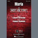 Download or print Leonard Bernstein Maria (from West Side Story) (arr. William Stickles) Sheet Music Printable PDF 6-page score for Broadway / arranged SATB Choir SKU: 533456
