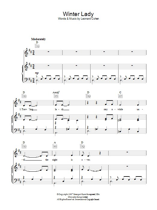 The Traitor Sheet Music | Leonard Cohen | Guitar Chords/Lyrics