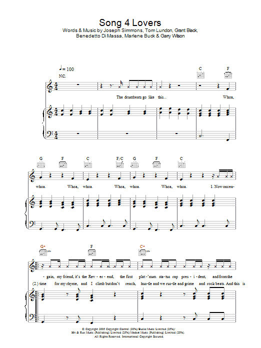 Liberty X Song 4 Lovers sheet music notes and chords. Download Printable PDF.