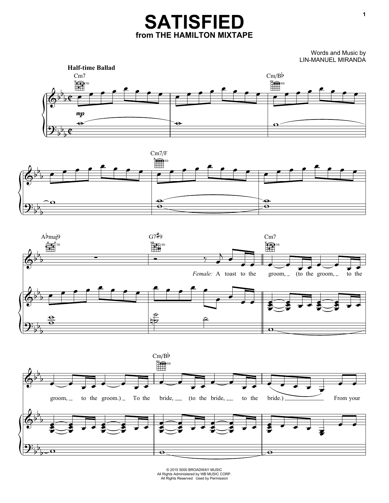 Learn to play Sia, Queen Latifah, Miguel Satisfied sheet music for Piano, Vocal & Guitar (Right-Hand Melody) in minutes. Sia, Queen Latifah, Miguel Satisfied sheet music notes and chords. Download Printable PDF.