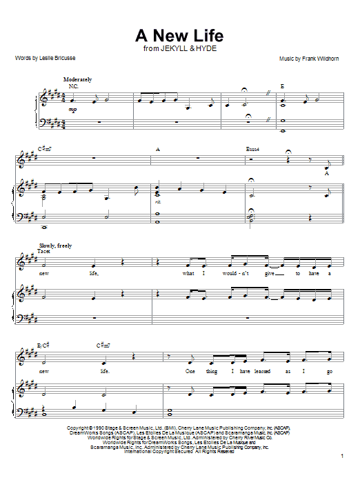 Learn to play Linda Eder A New Life sheet music for Piano, Vocal & Guitar (Right-Hand Melody) in minutes. Linda Eder A New Life sheet music notes and chords. Download Printable PDF.