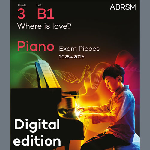 Lionel Bart Where is love? (Grade 3, list B1, from the ABRSM Piano Syllabus 2025 & 2026) Profile Image