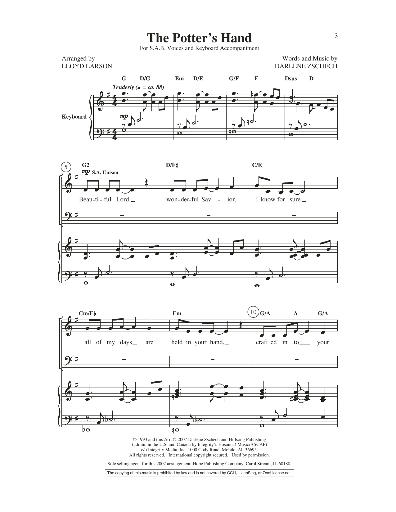 Learn to play Lloyd Larson The Potter's Hand sheet music for 2-Part Choir in minutes. Price: 3.9900$ Lloyd Larson The Potter's Hand sheet music notes and chords arranged for 2-Part Choir