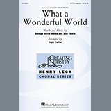 Download or print Louis Armstrong What A Wonderful World (arr. Tripp Carter) Sheet Music Printable PDF 7-page score for Pop / arranged SATB Choir SKU: 1229873