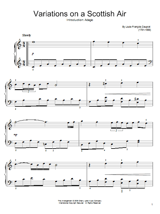 Learn to play Louis-Francois Dauprat Adagio sheet music for Easy Piano in minutes. Price: 6.9900$ Louis-Francois Dauprat Adagio sheet music notes and chords arranged for Easy Piano
