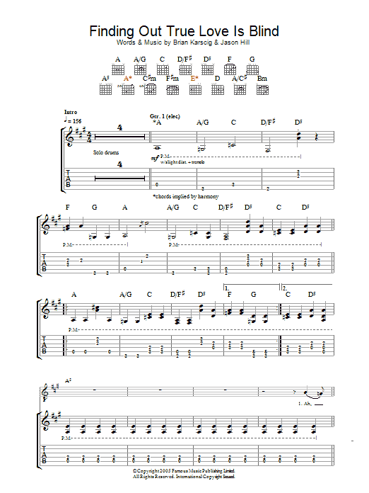 Learn to play Louis XIV Finding Out True Love Is Blind sheet music for Guitar Chords/Lyrics in minutes. Louis XIV Finding Out True Love Is Blind sheet music notes and chords. Download Printable PDF.