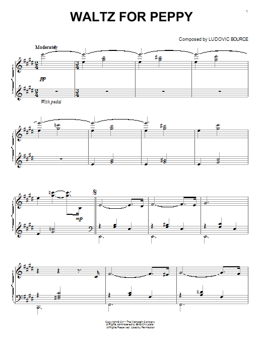 Learn to play Ludovic Bource Waltz For Peppy (from The Artist) sheet music for Easy Piano in minutes. Ludovic Bource Waltz For Peppy (from The Artist) sheet music notes and chords. Download Printable PDF.