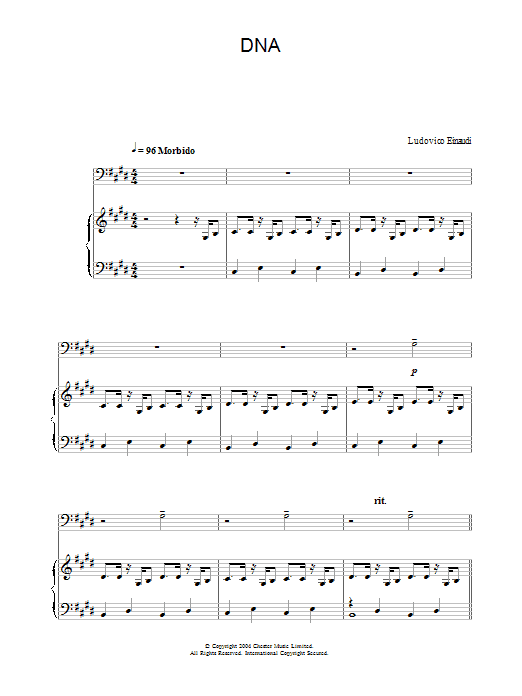 Ludovico Einaudi DNA sheet music notes and chords. Download Printable PDF.