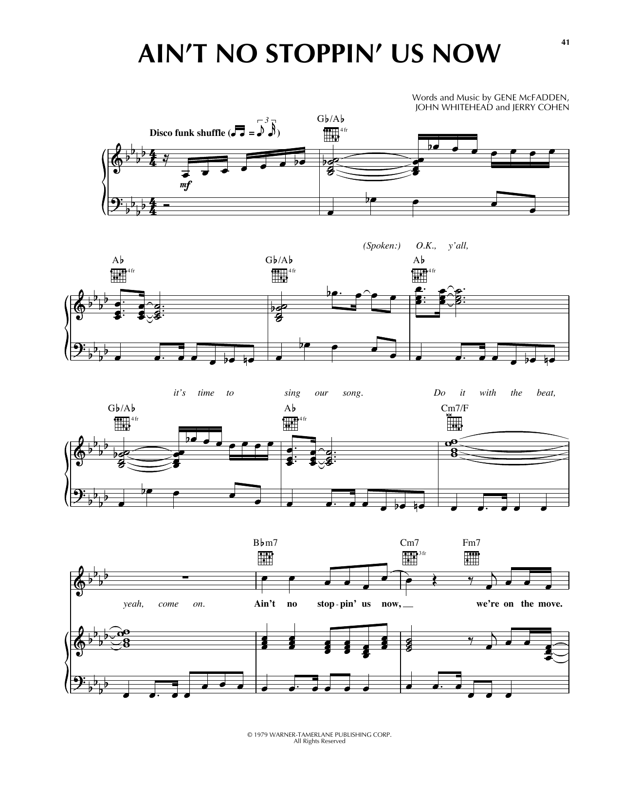 Learn to play Luther Vandross Ain't No Stoppin' Us Now sheet music for Piano, Vocal & Guitar (Right-Hand Melody) in minutes. Luther Vandross Ain't No Stoppin' Us Now sheet music notes and chords