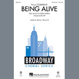 Download or print Stephen Sondheim Being Alive (from Company) (arr. Mac Huff) Sheet Music Printable PDF 11-page score for Broadway / arranged TTBB Choir SKU: 89319