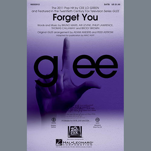 Glee Cast Forget You (arr. Mac Huff) Profile Image