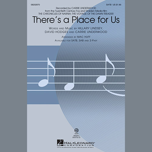 Carrie Underwood There's A Place For Us (arr. Mac Huff) Profile Image
