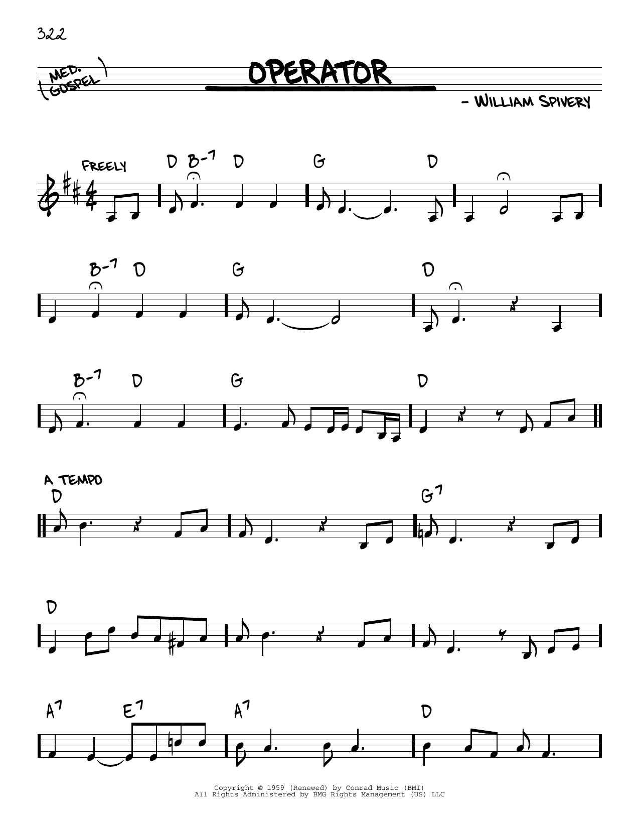 Manhattan Transfer Operator sheet music notes and chords. Download Printable PDF.