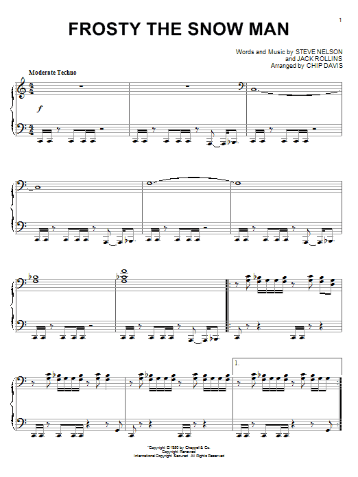 Mannheim Steamroller Frosty The Snowman sheet music notes and chords. Download Printable PDF.