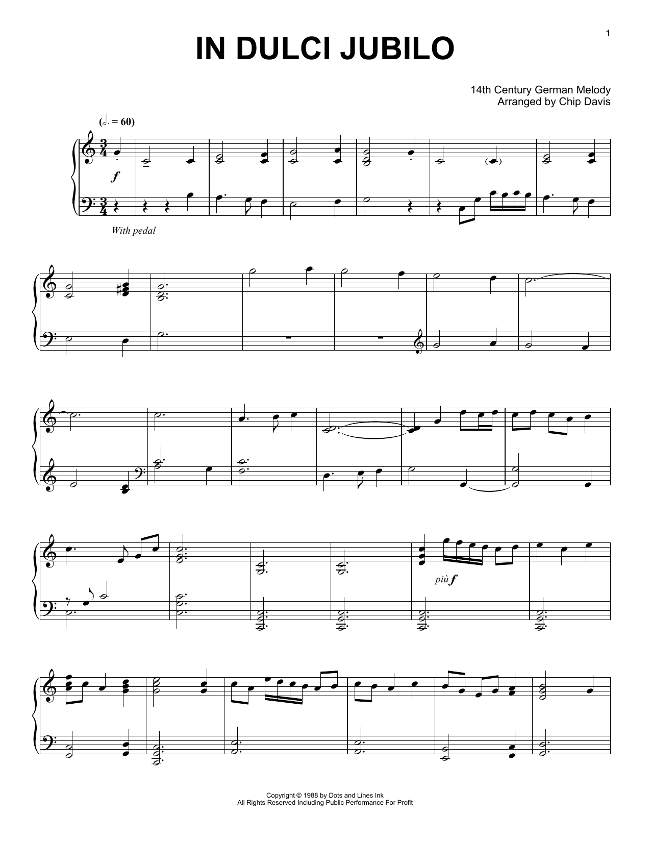 Mannheim Steamroller In Dulci Jubilo sheet music notes and chords. Download Printable PDF.