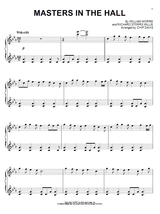 Learn to play Mannheim Steamroller Masters In This Hall sheet music for Piano Solo in minutes. Mannheim Steamroller Masters In This Hall sheet music notes and chords