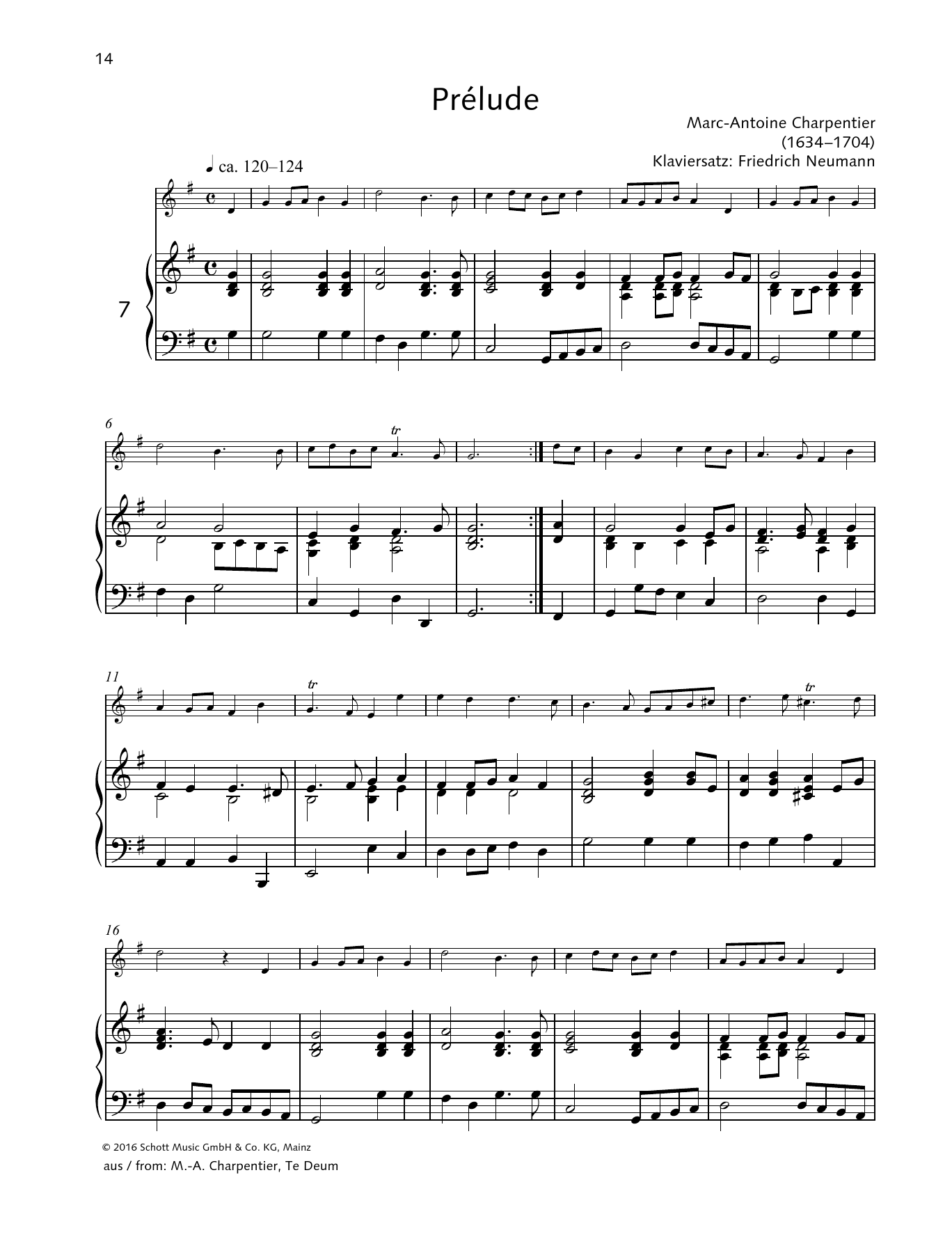 Marc-Antoine Charpentier Prélude sheet music notes and chords. Download Printable PDF.