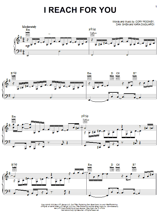 Learn to play Marc Anthony I Reach For You sheet music for Piano, Vocal & Guitar (Right-Hand Melody) in minutes. Price: 7.7900$ Marc Anthony I Reach For You sheet music notes and chords. Download Printable PDF.