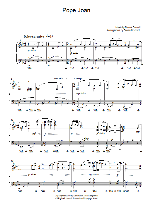 Learn to play Marcel Barsotti Pope Joan sheet music for Piano Solo in minutes. Marcel Barsotti Pope Joan sheet music notes and chords. Download Printable PDF.