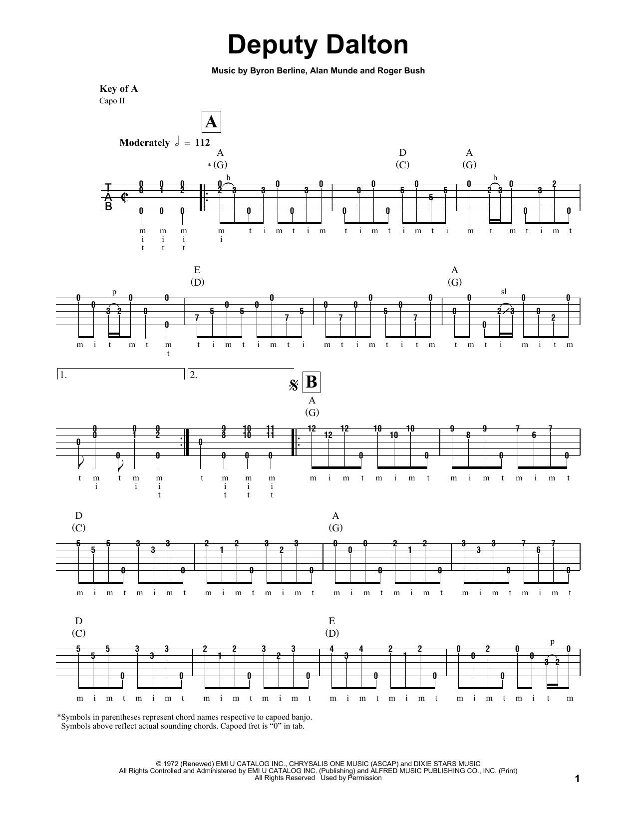 Marco Zanzi Deputy Dalton sheet music notes and chords. Download Printable PDF.