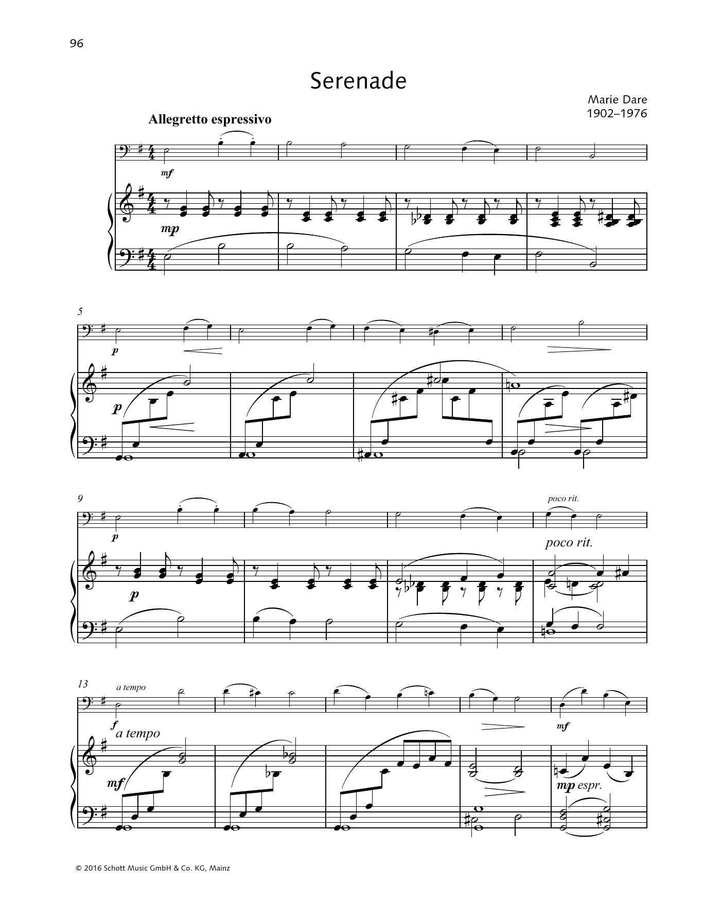 Marie Dare Serenade sheet music notes and chords. Download Printable PDF.