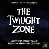 Download or print Marius Constant Twilight Zone Main Title Sheet Music Printable PDF 2-page score for Film/TV / arranged Easy Guitar Tab SKU: 161088
