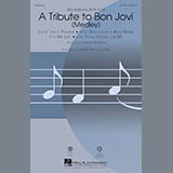 Download or print Mark Brymer A Tribute To Bon Jovi (Medley) Sheet Music Printable PDF 19-page score for Oldies / arranged SAB Choir SKU: 83859