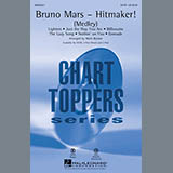 Download or print Mark Brymer Bruno Mars: Hitmaker! (Medley) Sheet Music Printable PDF 7-page score for Pop / arranged 2-Part Choir SKU: 88067
