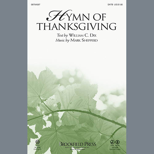 Mark Shepperd Hymn Of Thanksgiving - Full Score Profile Image