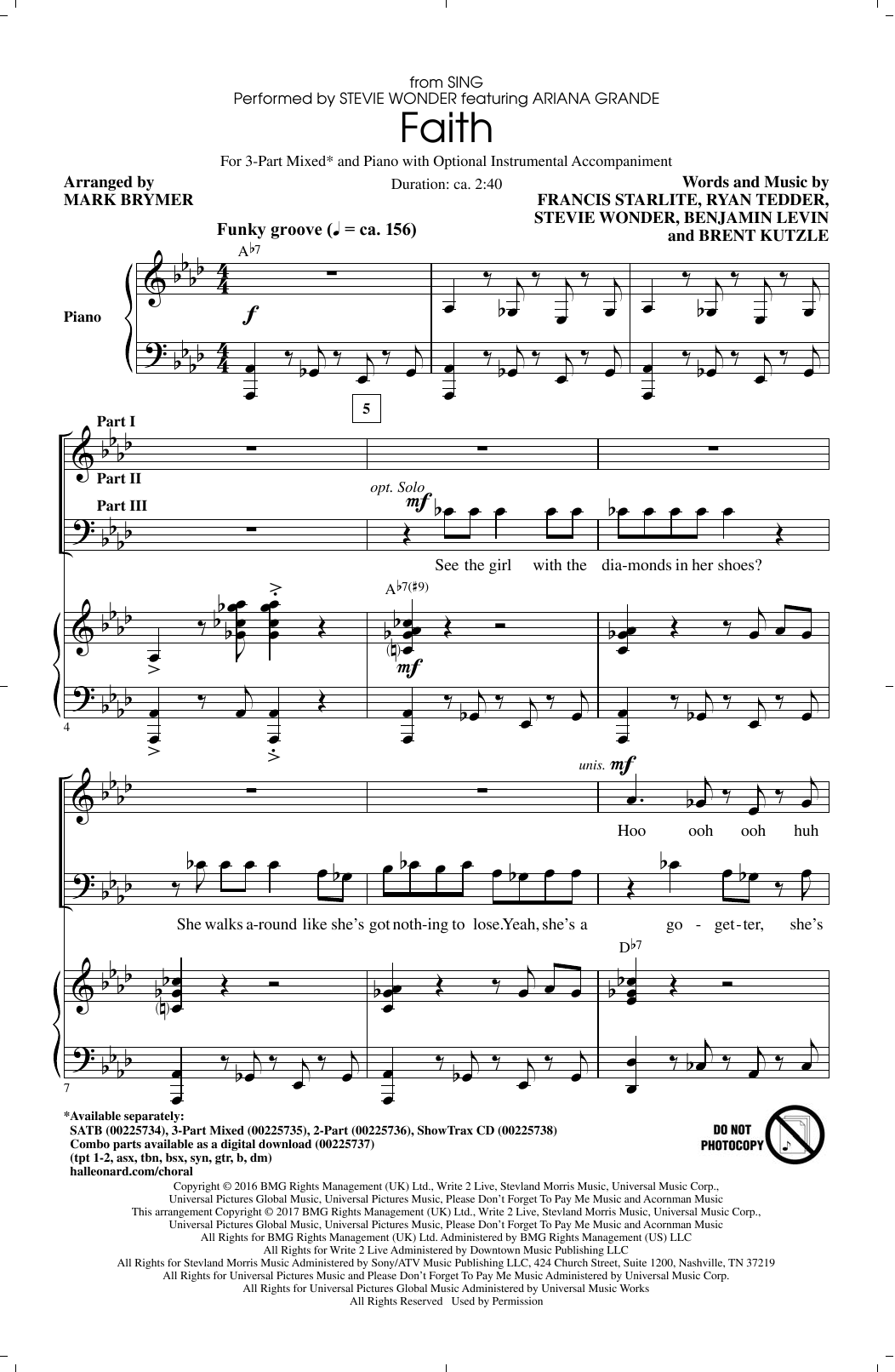 Mark Brymer Faith sheet music notes and chords. Download Printable PDF.