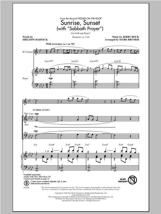 Learn to play Mark Brymer Sabbath Prayer sheet music for SAB Choir in minutes. Price: 3.9900$ Mark Brymer Sabbath Prayer sheet music notes and chords arranged for SAB Choir