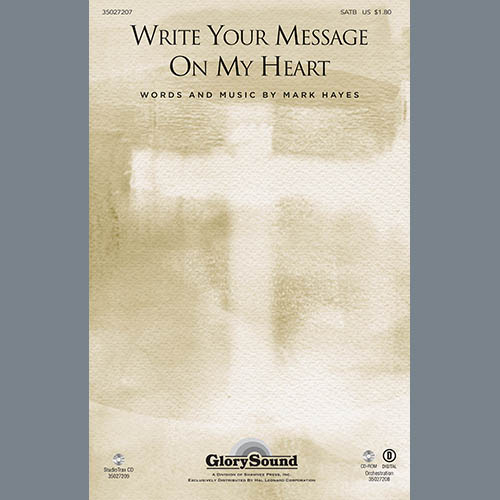 Mark Hayes Download Printable PDF Score Easily Download Mark Hayes Printable PDF piano music notes, guitar tabs for SATB Choir. Transpose or transcribe this score in no time - Learn how to play song progression.
