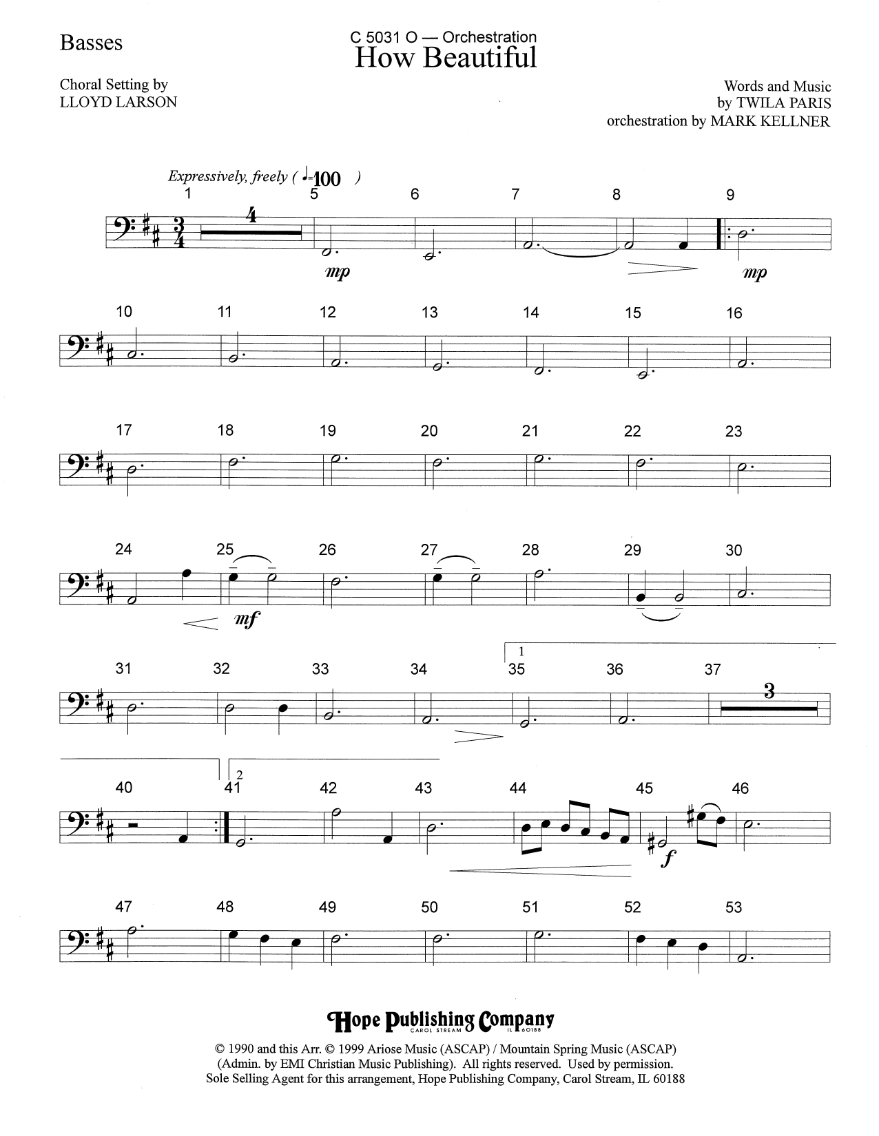 Learn to play Mark Kellner How Beautiful - Bass sheet music for Choir Instrumental Pak in minutes. Price: 69.9900$ Mark Kellner How Beautiful - Bass sheet music notes and chords arranged for Choir Instrumental Pak