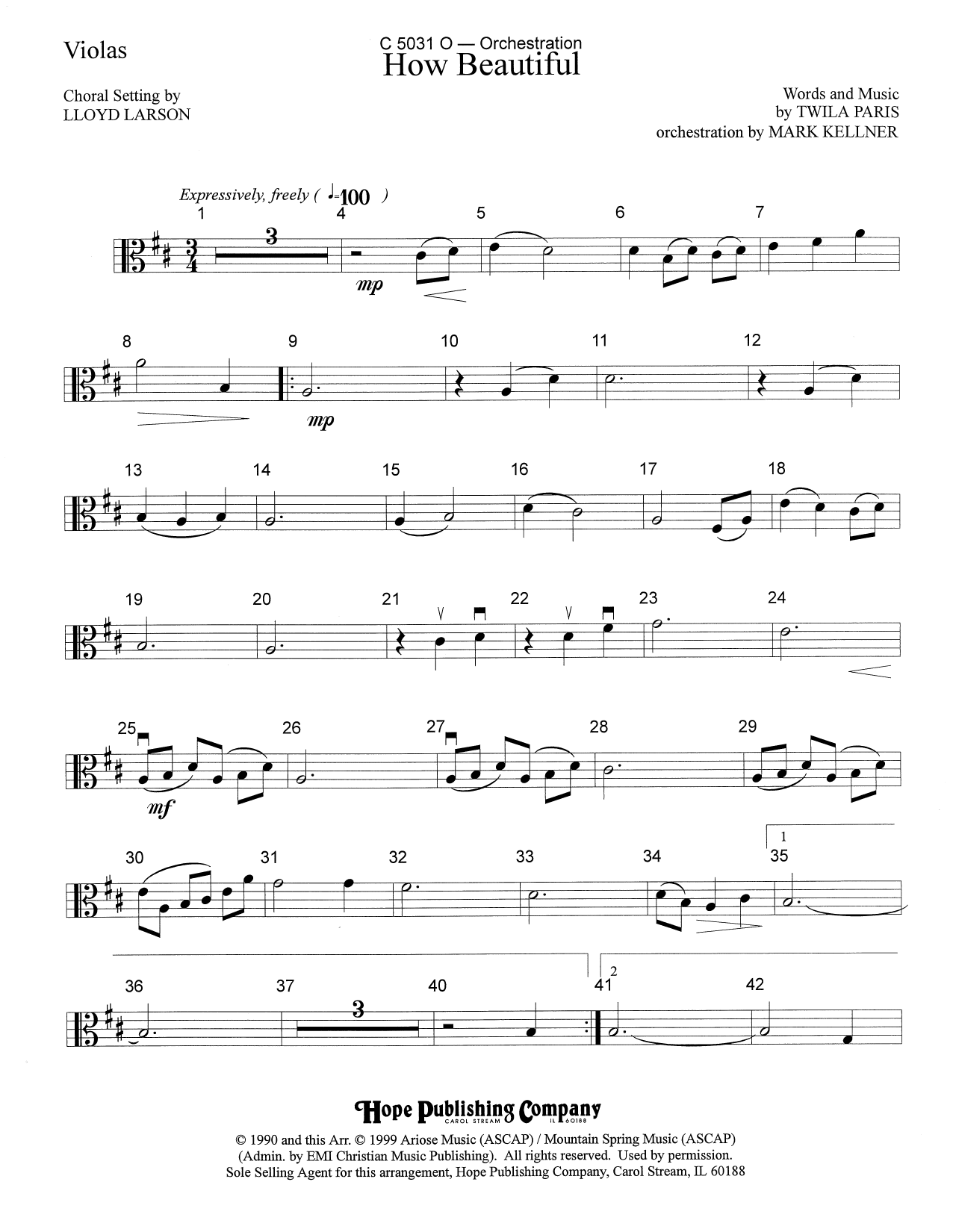 Learn to play Mark Kellner How Beautiful - Viola sheet music for Choir Instrumental Pak in minutes. Price: 69.9900$ Mark Kellner How Beautiful - Viola sheet music notes and chords arranged for Choir Instrumental Pak