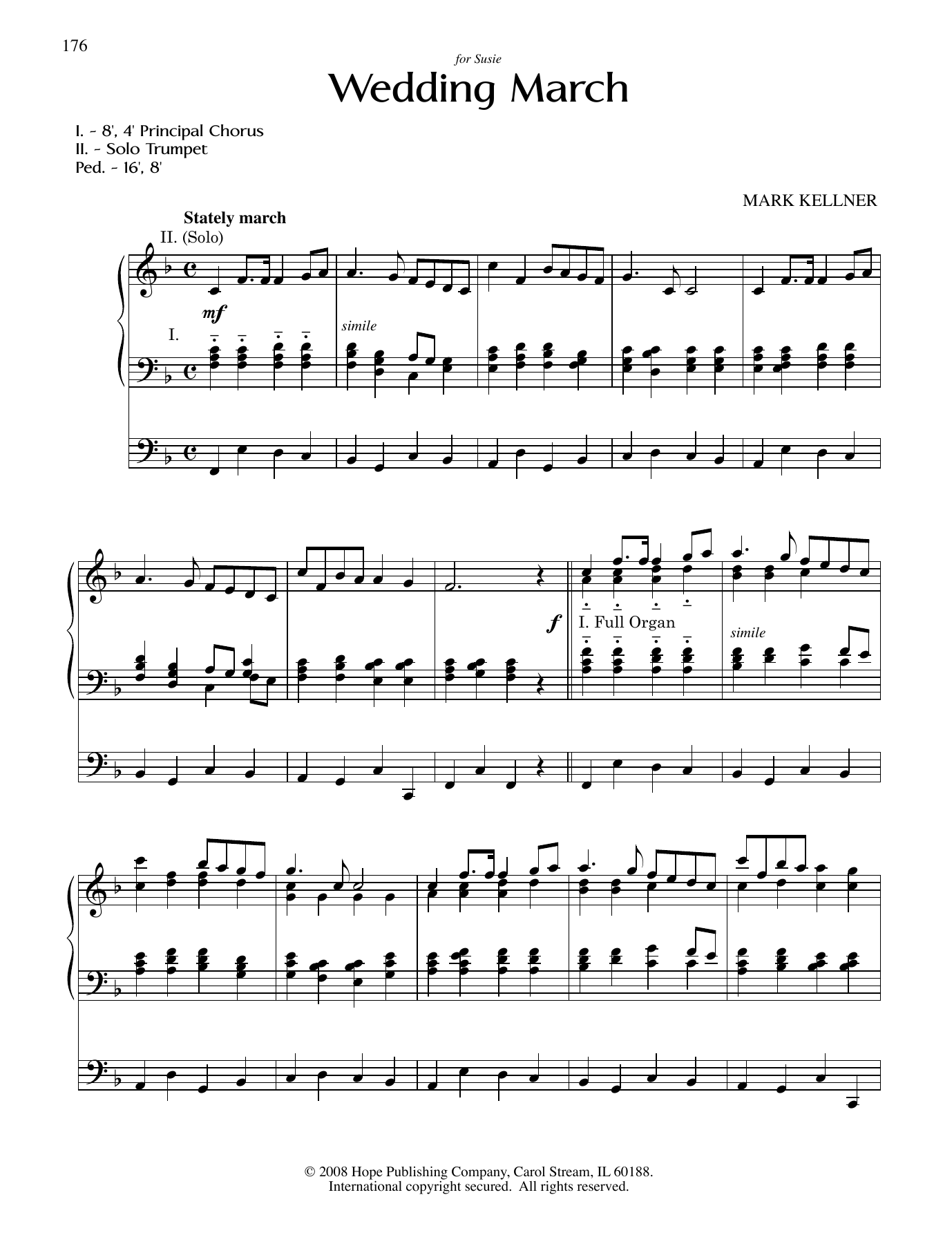 Mark Kellner Wedding March sheet music notes and chords. Download Printable PDF.