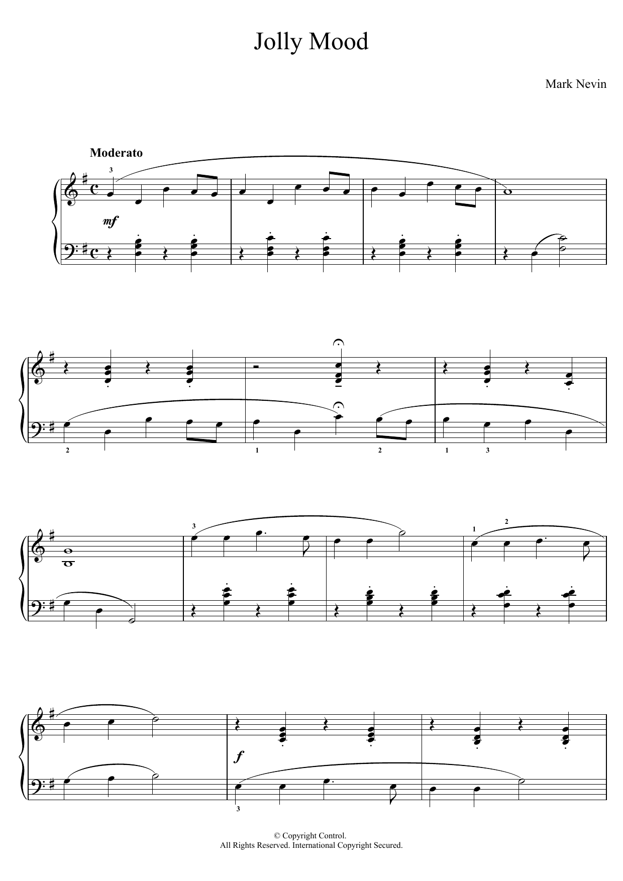 Mark Nevin Jolly Mood sheet music notes and chords. Download Printable PDF.