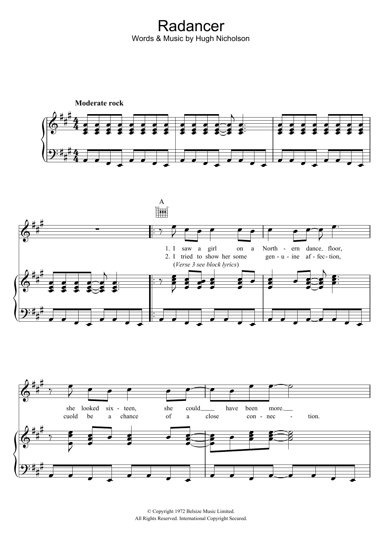 Marmalade Radancer sheet music notes and chords. Download Printable PDF.