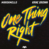 Download or print Marshmello & Kane Brown One Thing Right Sheet Music Printable PDF 6-page score for Pop / arranged Piano, Vocal & Guitar Chords (Right-Hand Melody) SKU: 427406