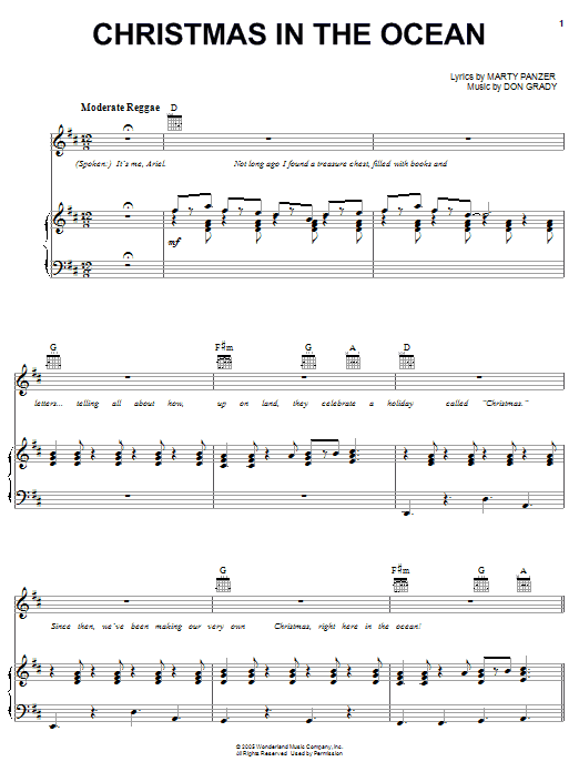 Learn to play Marty Panzer Christmas In The Ocean sheet music for Easy Piano in minutes. Marty Panzer Christmas In The Ocean sheet music notes and chords. Download Printable PDF.