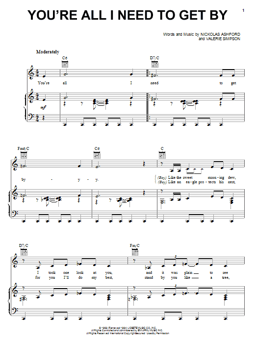 Marvin Gaye You Re All I Need To Get By Sheet Music Pdf Notes Chords Broadway Score Piano Vocal Guitar Right Hand Melody Download Printable Sku Marvin Gaye You Re All I Need To Get By Sheet Music Pdf Notes Chords Broadway Score Piano Vocal Guitar Right Hand Melody Download Printable Sku