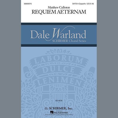 Matthew Culloton Requiem Aeternam Profile Image