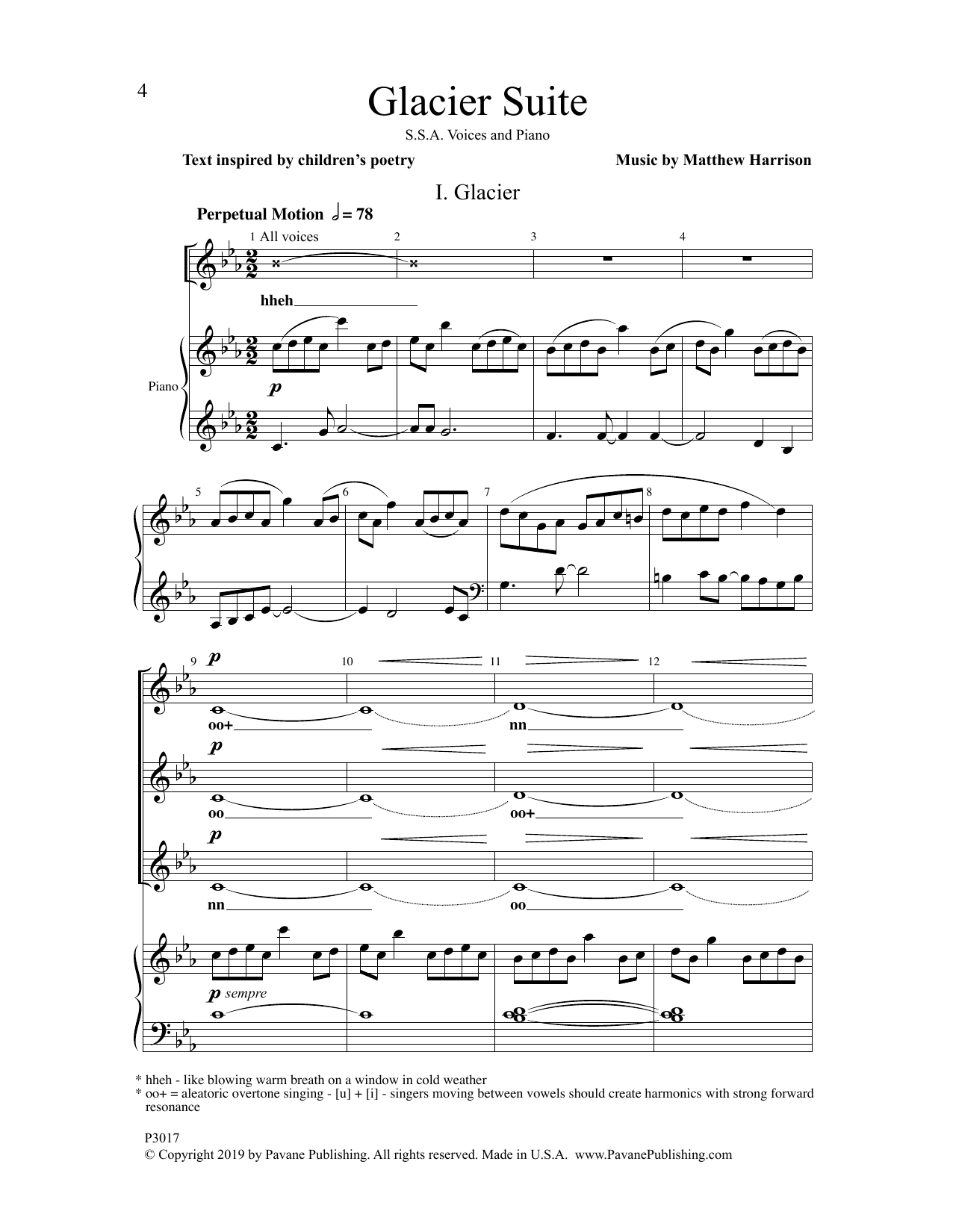 Matthew Harrison Glacier Suite sheet music notes and chords. Download Printable PDF.