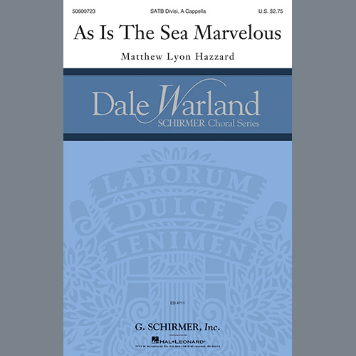 Matthew Lyon Hazzard Download Printable PDF Score Easily Download Matthew Lyon Hazzard Printable PDF piano music notes, guitar tabs for SATB Choir. Transpose or transcribe this score in no time - Learn how to play song progression.