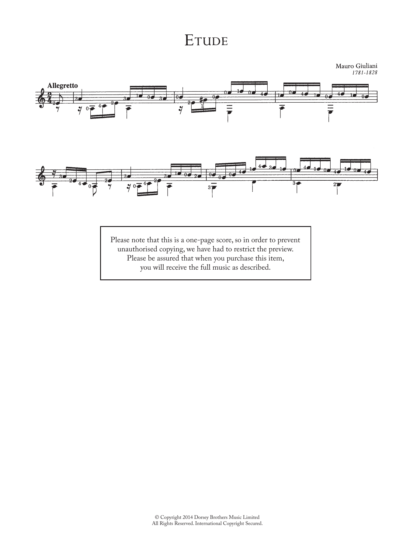 Learn to play Mauro Giuliani Etude sheet music for Solo Guitar in minutes. Mauro Giuliani Etude sheet music notes and chords