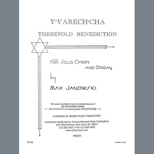 Max Janowski Download Printable PDF Score Easily Download Max Janowski Printable PDF piano music notes, guitar tabs for SATB Choir. Transpose or transcribe this score in no time - Learn how to play song progression.