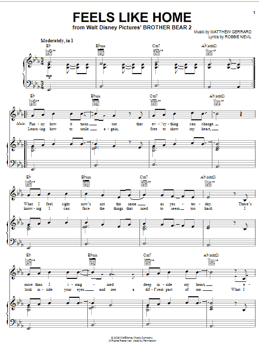 Melissa Etheridge 'Piece Of My Heart' Sheet Music & Chords  Printable  Piano, Vocal & Guitar PDF Notes 