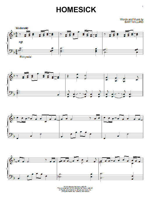 MercyMe Homesick sheet music notes and chords. Download Printable PDF.
